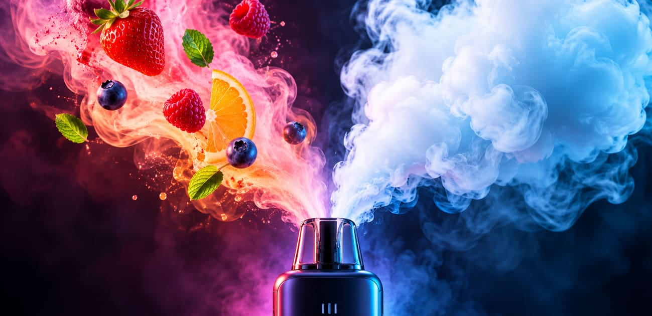 Getting more flavor and bigger clouds out of your vape with rich fruit flavor and dense vapor.