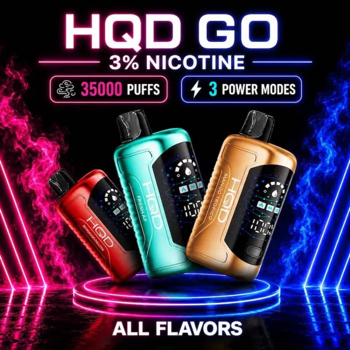 HQD GO 35K 3% Disposable Vape