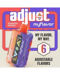 Adjust MyFlavor 40K Disposable Vape with 40000 puffs burst mode and 6 level flavor blend customization