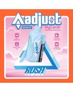Adjust myRusher 40K Puffs Disposable Vape with 40000 puffs smooth vapor performance and bold flavor lineup
