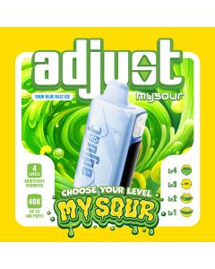 Adjust MySour 40K Disposable Vape with 40000 puffs adjustable sour levels digital display and bold flavor control