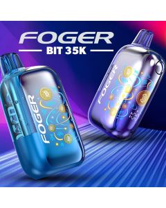 Foger Bit 35K Disposable Vape with 35000 puffs dual mesh coils adjustable airflow OLED display and USB-C charging