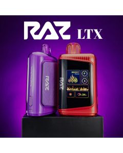 RAZ LTX 25000 Disposable Vape with 25000 puffs dual modes adjustable airflow smart display and rechargeable battery