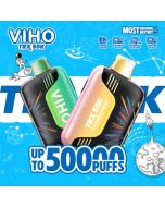VIHO TRX 50K Disposable Vape with 50000 puffs dual modes adjustable airflow and USB-C rechargeable battery