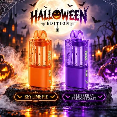 RAZ Vue 70K Halloween Edition Replacement Pod with limited Halloween artwork and clear prefilled e-liquid window