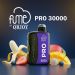 Fume Pro 30K Disposable Vape device with fruit flavor imagery on blue background