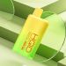 HQD Cuvie Bar 7000 disposable vape in Honeydew Pineapple flavor with a bright green and yellow design.