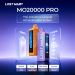 Lost Mary MO20000 Pro Disposable Vape with 20000 puffs adjustable power airflow HD display and USB-C charging