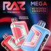 RAZ TN9000 Disposable Vape with 9000 puffs HD display adjustable airflow USB-C charging and real-time indicators