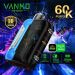 Vanmo VM60000 disposable vape with 60000 puffs, dual mesh coil, and 3D curved display
