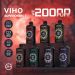 VIHO Supercharge Pro 20K Disposable Vape with 20000 puffs dual mesh coil USB-C charging and 3D battery display