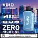 VIHO Supercharge 20K Zero Nicotine Disposable Vape, up to 20000 puffs
