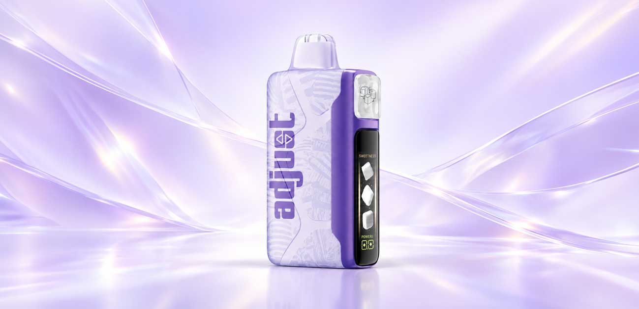 Adjust MySweet 40K disposable vape with digital screen and sweetness button