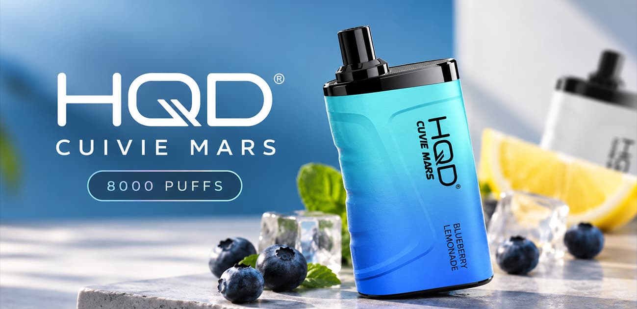 HQD Mars 8000 review featuring disposable vapes with digital displays, Boost Mode, and a modern design.